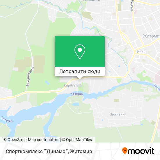 Карта Спорткомплекс ""Динамо""