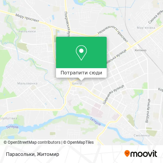 Карта Парасольки