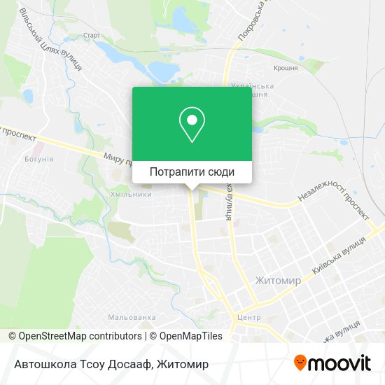 Карта Автошкола Тсоу Досааф