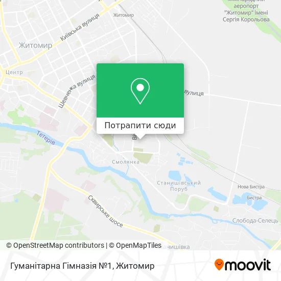 Карта Гуманітарна Гімназія №1