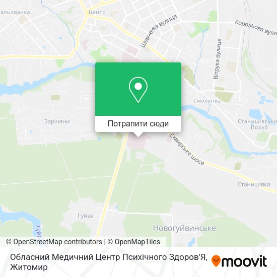 Карта Обласний Медичний Центр Психічного Здоров'Я