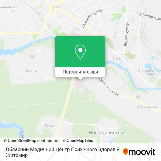Карта Обласний Медичний Центр Психічного Здоров'Я