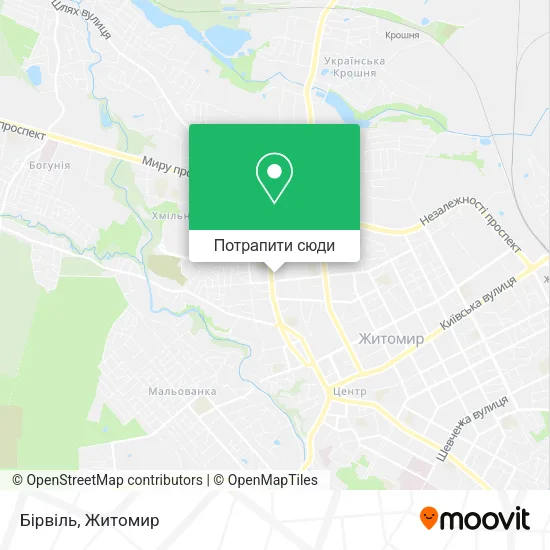 Карта Бірвіль