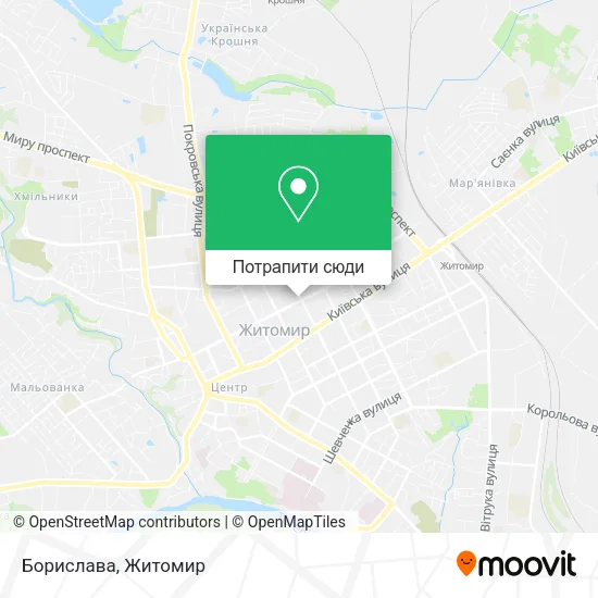 Карта Борислава