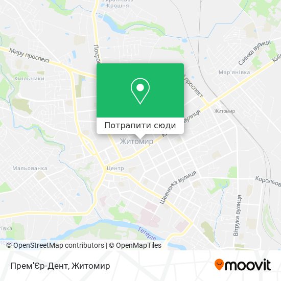 Карта Прем'Єр-Дент