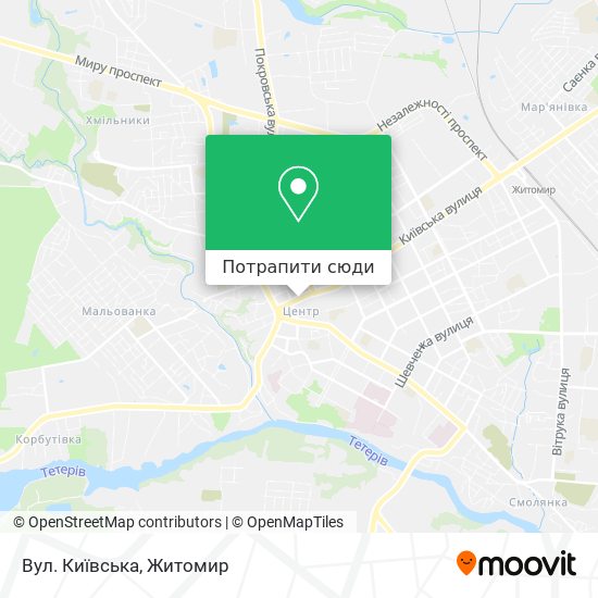 Карта Вул. Київська