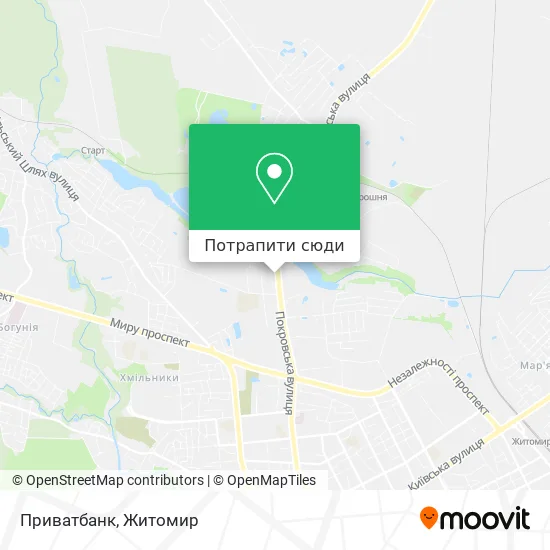 Карта Приватбанк