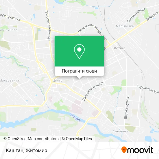 Карта Каштан