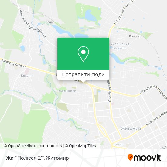 Карта Жк ""Полісся-2""