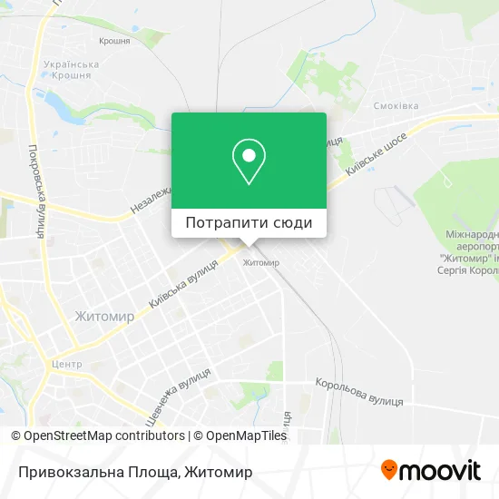 Карта Привокзальна Площа