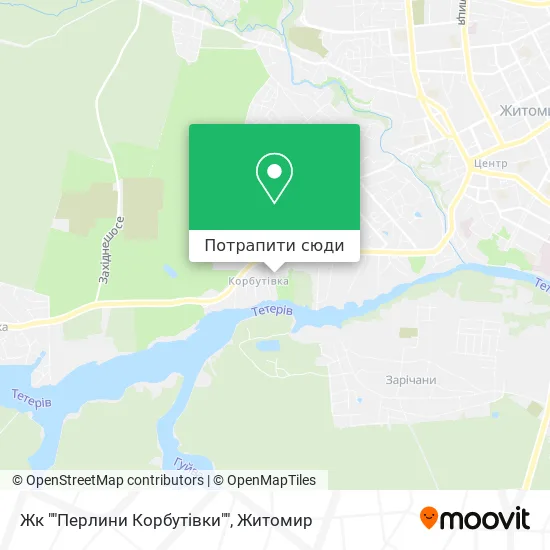 Карта Жк ""Перлини Корбутівки""