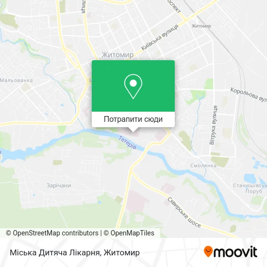 Карта Міська Дитяча Лікарня