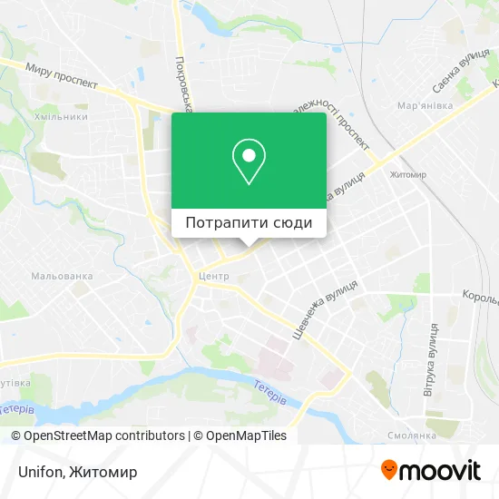 Карта Unifon