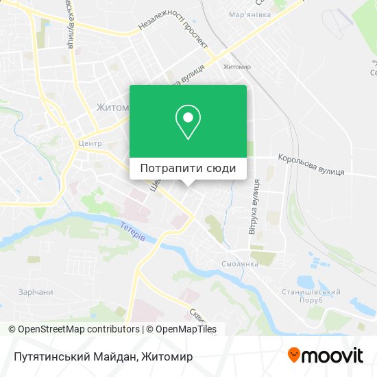 Карта Путятинський Майдан