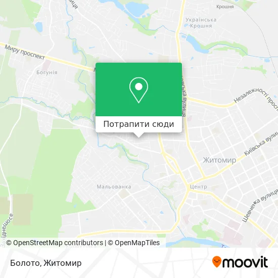 Карта Болото