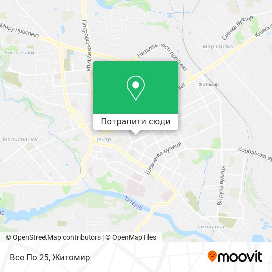 Карта Все По 25