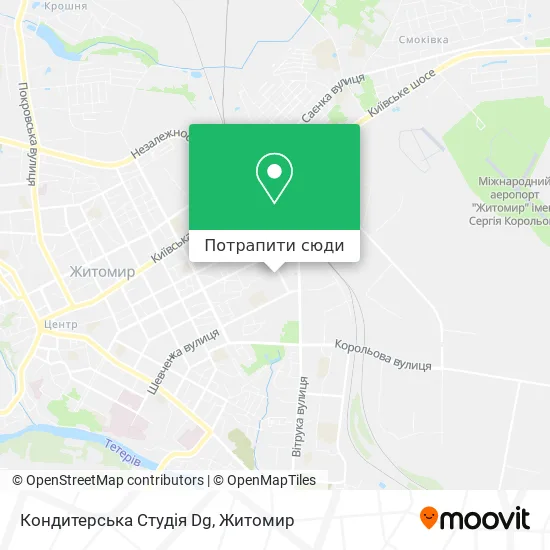 Карта Кондитерська Студія Dg
