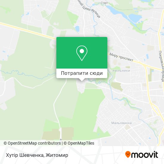 Карта Хутір Шевченка