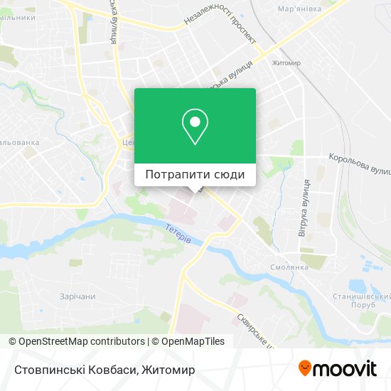 Карта Стовпинські Ковбаси
