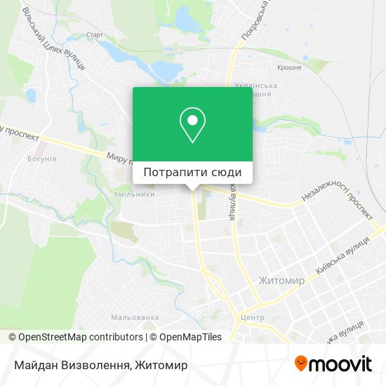 Карта Майдан Визволення
