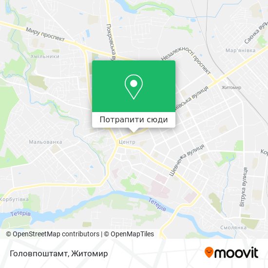 Карта Головпоштамт