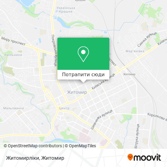 Карта Житомирліки