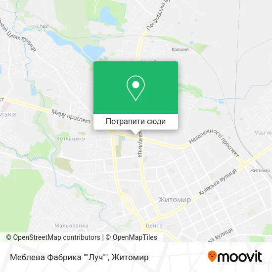 Карта Меблева Фабрика ""Луч""