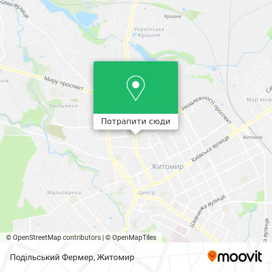 Карта Подільський Фермер