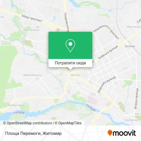 Карта Площа Перемоги