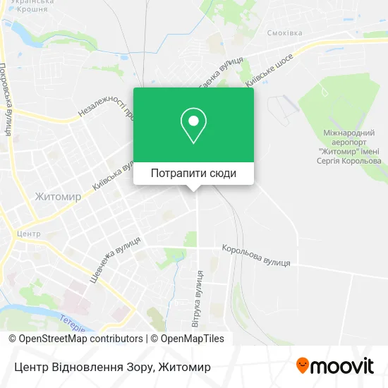 Карта Центр Відновлення Зору