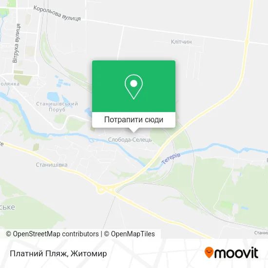 Карта Платний Пляж