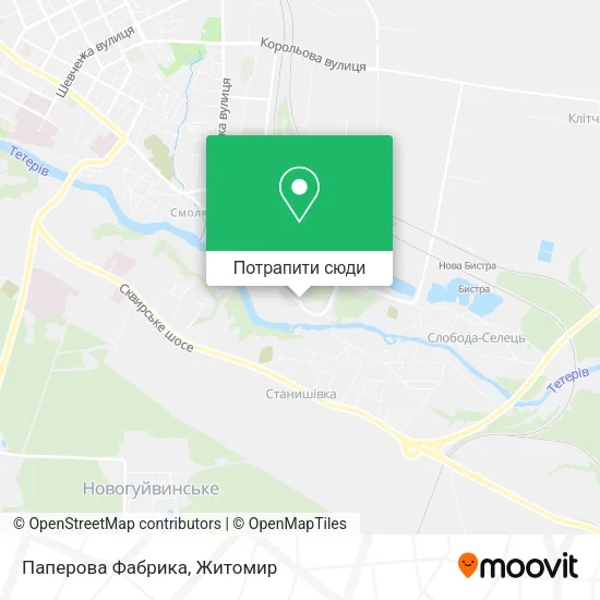Карта Паперова Фабрика