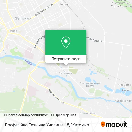 Карта Професійно-Технічне Училище 15
