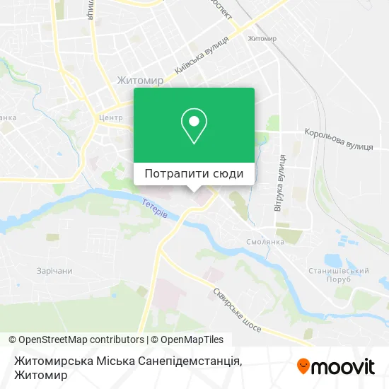 Карта Житомирська Міська Санепідемстанція
