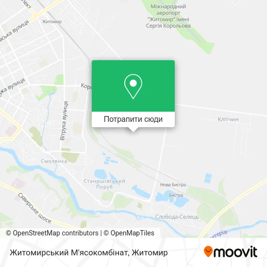 Карта Житомирський М'ясокомбінат