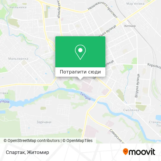 Карта Спартак