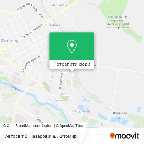 Карта Автосвіт В. Назаровича