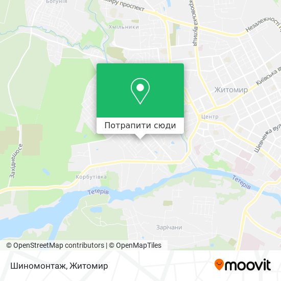 Карта Шиномонтаж