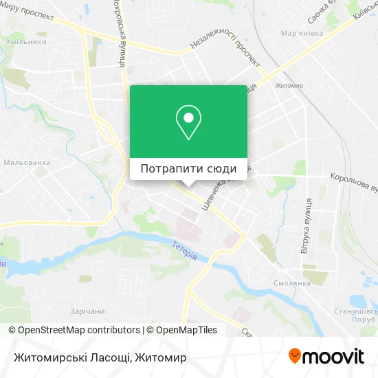 Карта Житомирські Ласощі