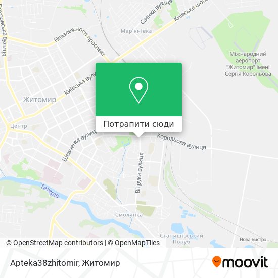 Карта Apteka38zhitomir
