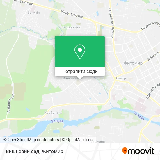 Карта Вишневий сад