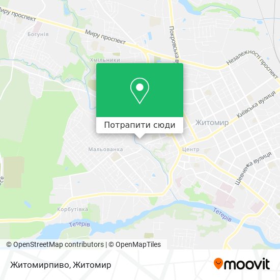 Карта Житомирпиво
