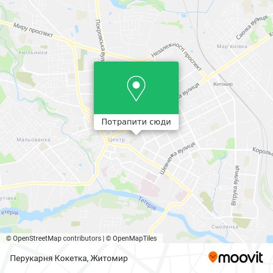 Карта Перукарня Кокетка