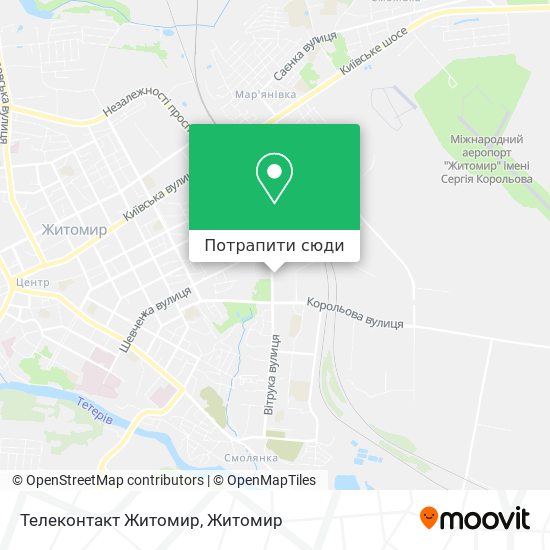 Карта Телеконтакт Житомир