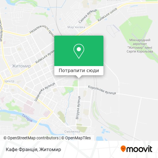 Карта Кафе Франція