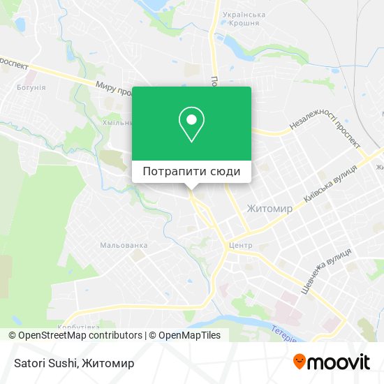 Карта Satori Sushi