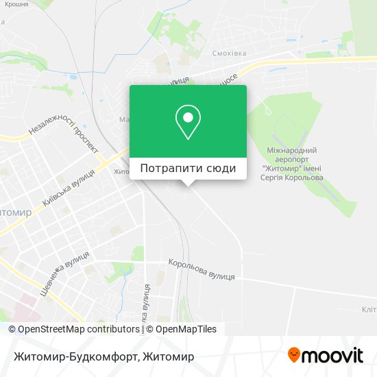 Карта Житомир-Будкомфорт