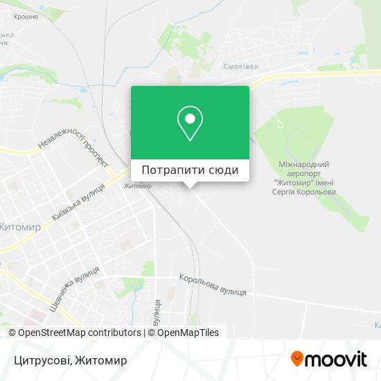 Карта Цитрусові