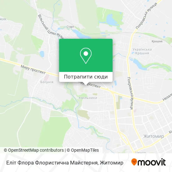 Карта Еліт Флора Флористична Майстерня