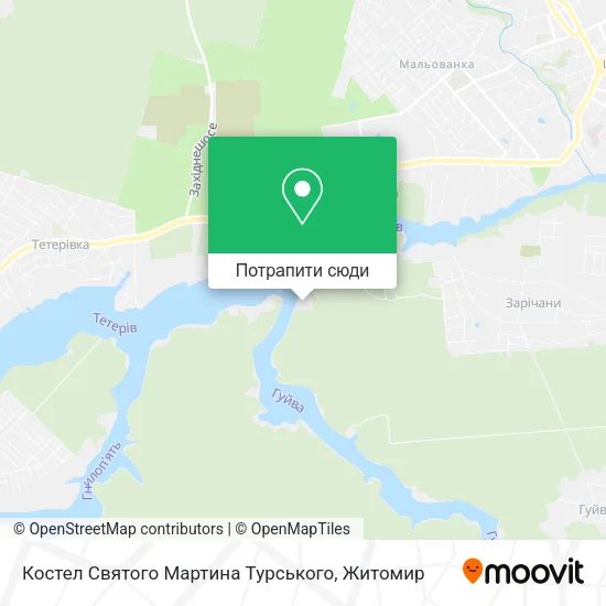 Карта Костел Святого Мартина Турського